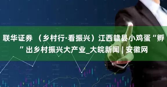 联华证券 （乡村行·看振兴）江西赣县小鸡蛋“孵”出乡村振兴大产业_大皖新闻 | 安徽网
