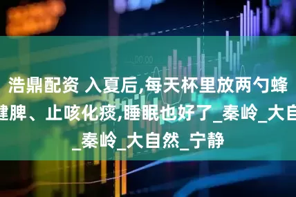 浩鼎配资 入夏后,每天杯里放两勺蜂蜜,安神健脾、止咳化痰,睡眠也好了_秦岭_大自然_宁静